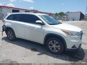  Salvage Toyota Highlander