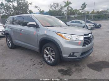  Salvage Toyota Highlander