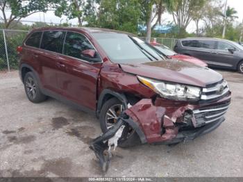  Salvage Toyota Highlander