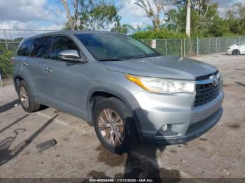  Salvage Toyota Highlander