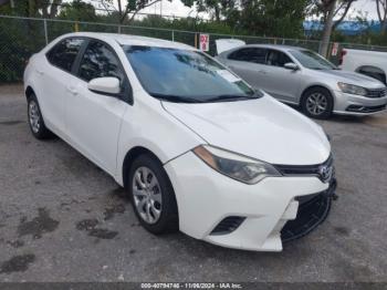  Salvage Toyota Corolla