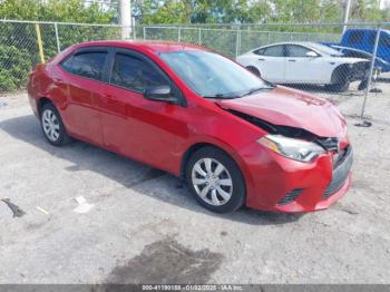  Salvage Toyota Corolla