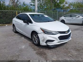  Salvage Chevrolet Cruze