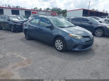  Salvage Toyota Corolla