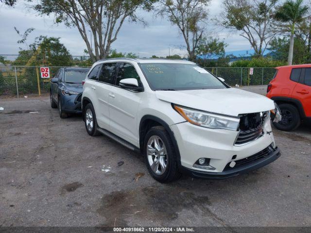  Salvage Toyota Highlander