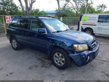  Salvage Toyota Highlander