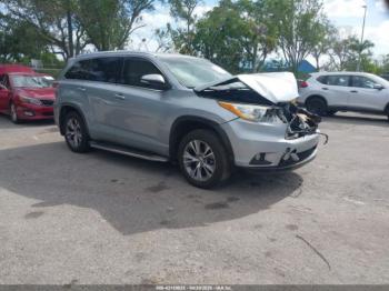  Salvage Toyota Highlander