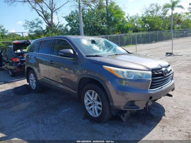  Salvage Toyota Highlander