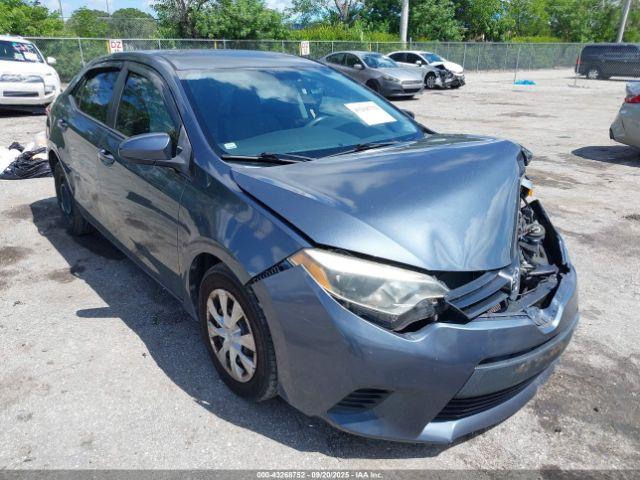  Salvage Toyota Corolla