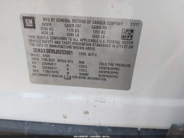 Chevrolet Equinox Lt Image 11