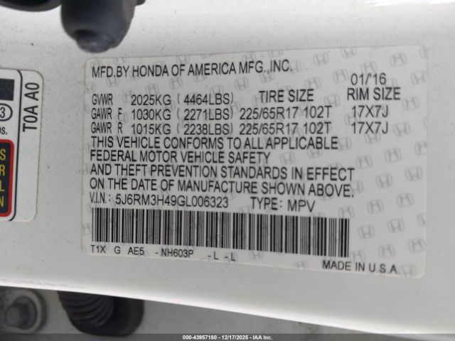 Honda CR-V Se Image 7