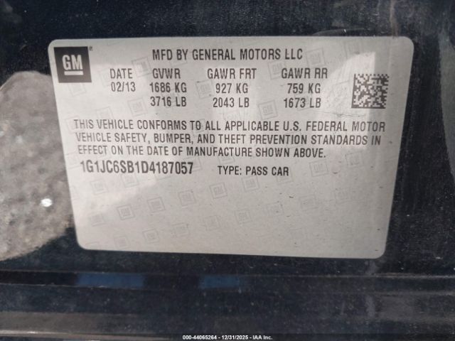 Chevrolet Sonic Lt Auto Image 11