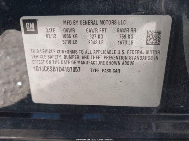 Chevrolet Sonic Lt Auto Image 11