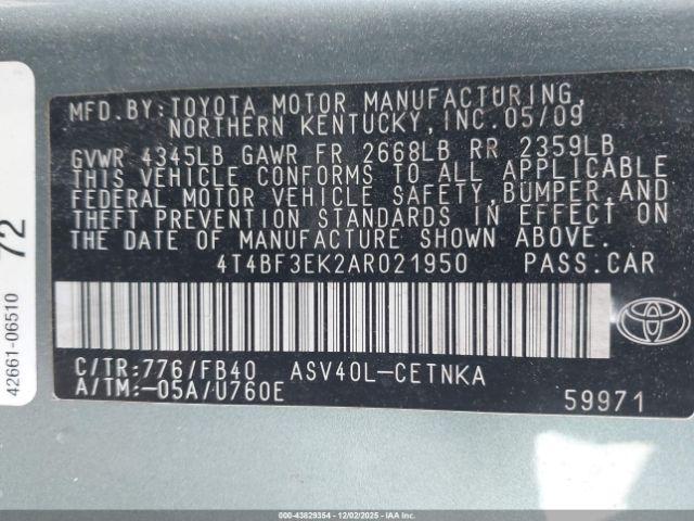 Toyota Camry Le Image 4