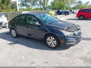  Salvage Chevrolet Cruze
