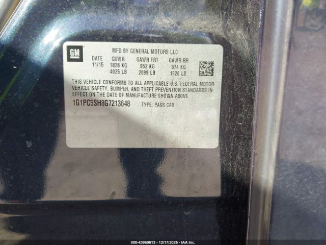 Chevrolet Cruze Ls Auto Image 3