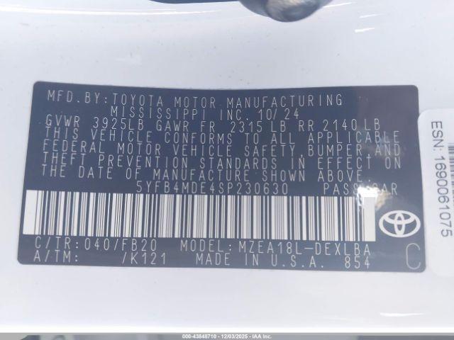 Toyota Corolla Le Image 12