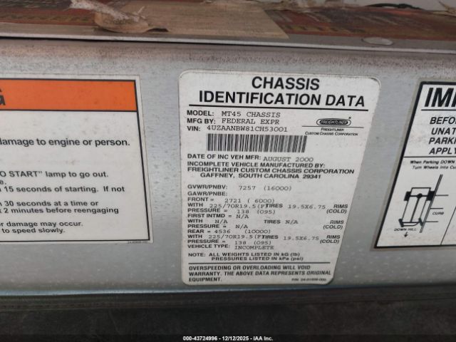 Freightliner Chassis M Line Walk-in Van Image 10