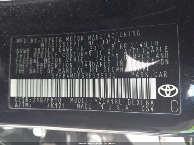 Toyota Corolla Le Image 12