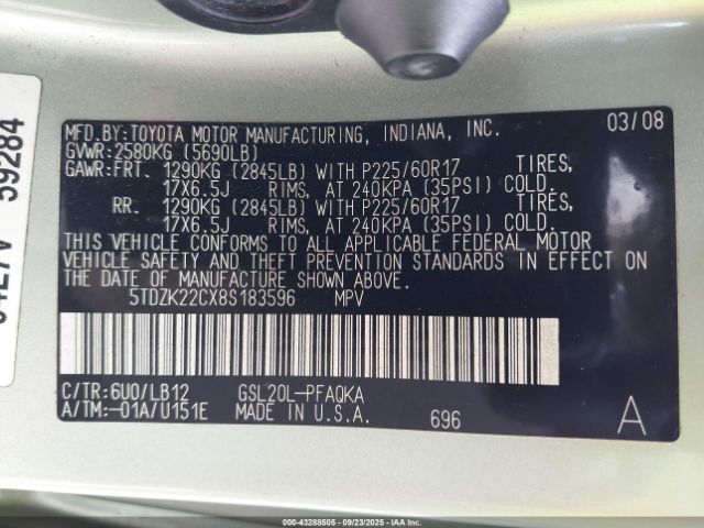 Toyota Sienna Xle Image 10