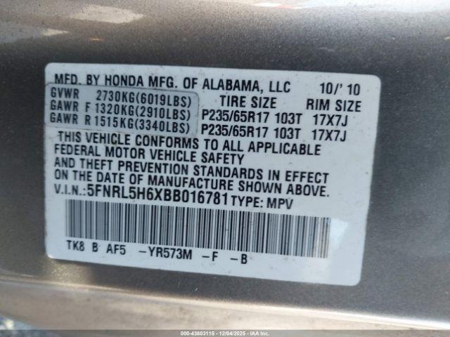 Honda Odyssey Ex-l Image 16