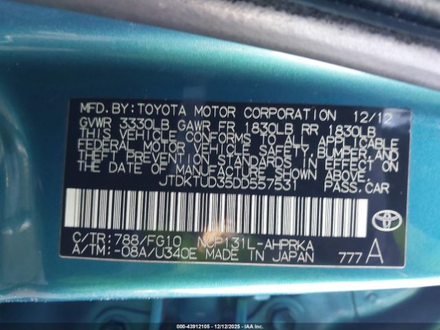 Toyota Yaris Le Image 3