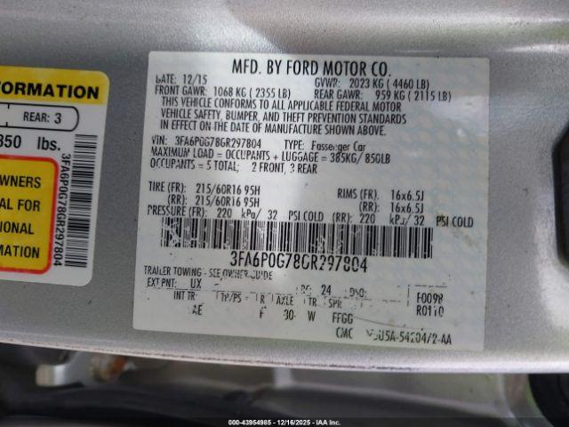 Ford Fusion S Image 15