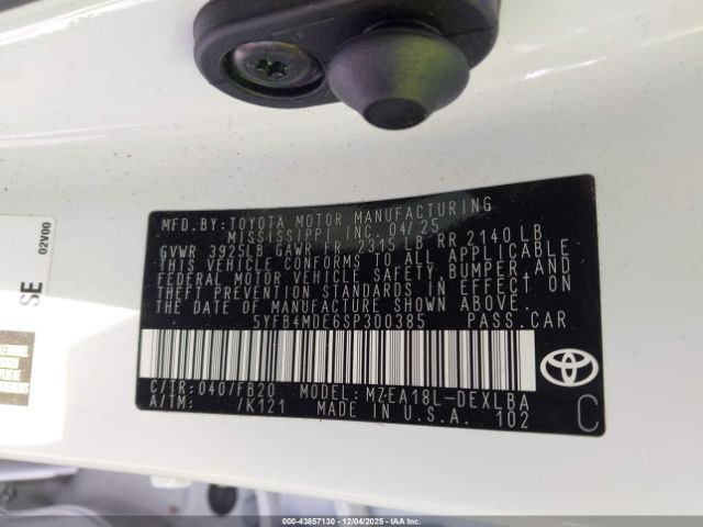 Toyota Corolla Le Image 3