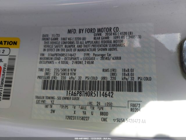 Ford Mustang Ecoboost Fastback Image 10