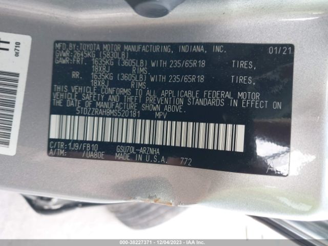 Toyota Highlander Le Image 5