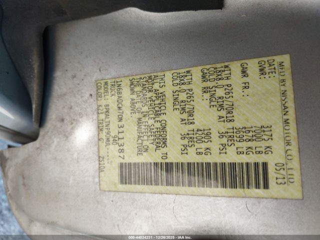 Nissan Titan Sv Image 11