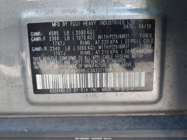 Subaru Outback 2.5i Limited Image 8