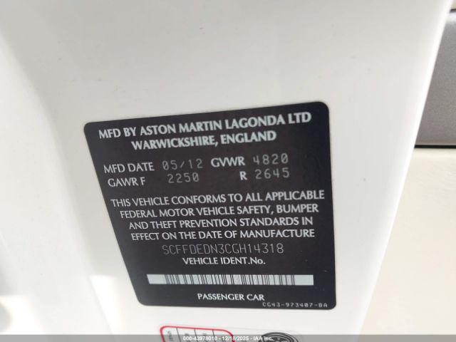 Aston Martin Virage Volante Image 16