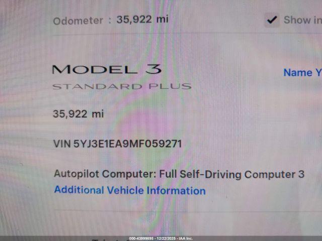 Tesla Model 3 Standard Range Plus Rear-wheel Drive Image 14